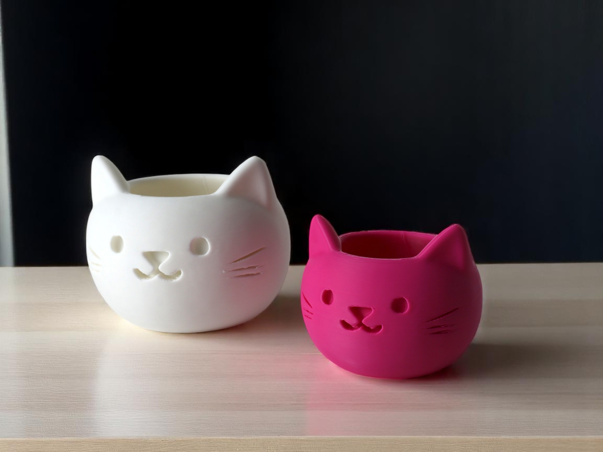 Cat Face Vase (Multiple color available)